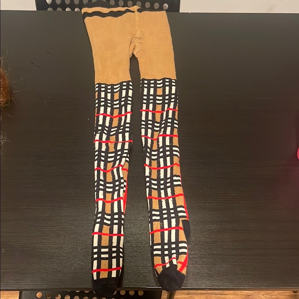Burberry Plaid Patterned Tights